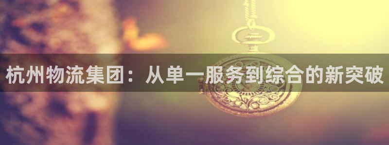 优游国际官方网站是多少：杭州物流集团