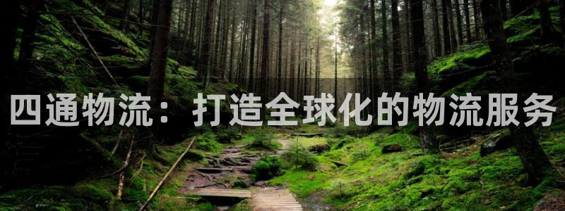 ,优游国际平台注册：四通物流：打造全球化的物流服务