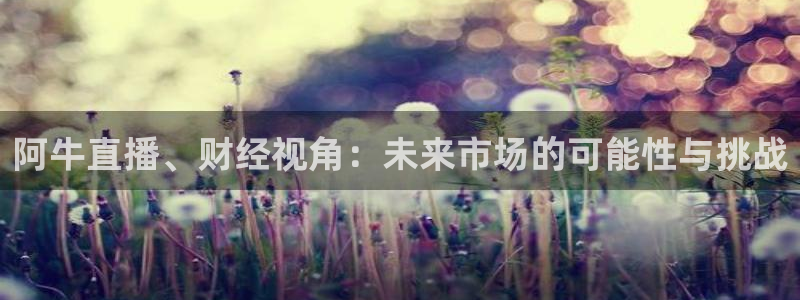 熊猫直播平台：阿牛直播、财经视角：未来市场的可能性与挑战
